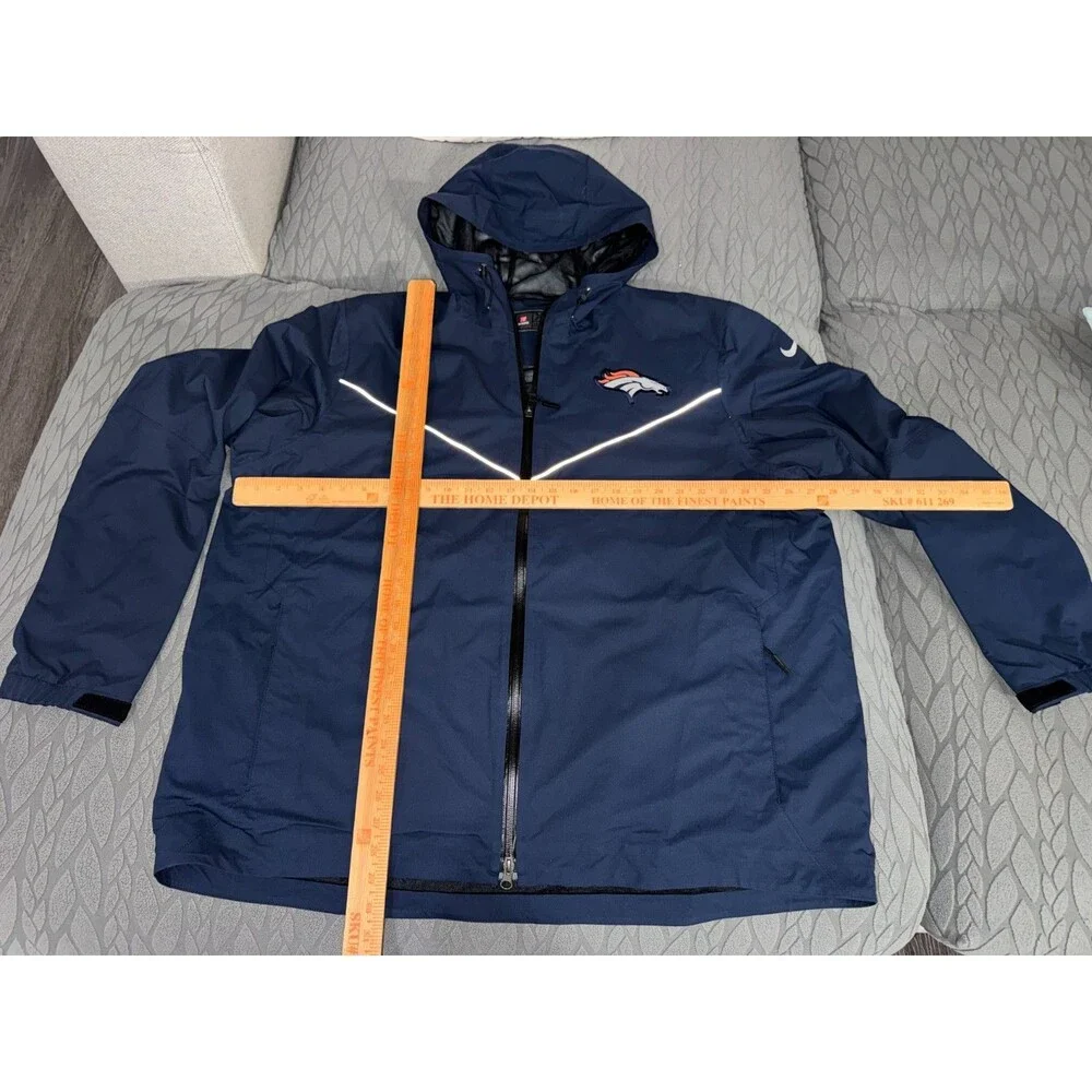 Men 2XL Nike NFL Denver Broncos Team Issued PE Storm-FIT Rain Jacket + Pants Set